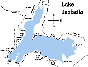 Isabella Lake Map
