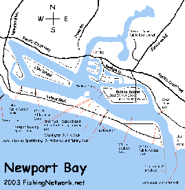 Map of Newport Harbor
