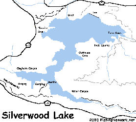 Map of Silverwood Lake